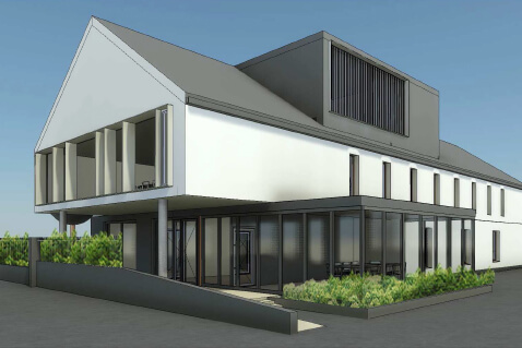 Création d'un immeuble de bureaux par BLG BUILDING GROUP. Construction of an office building by BLG BUILDING GROUP.